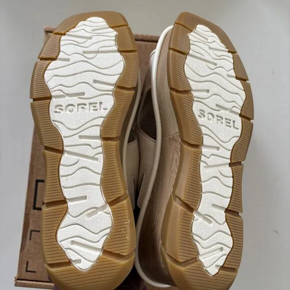 NEW | Sorels Joanie III Slingback Ivory Wedge Sandals Womens 10
