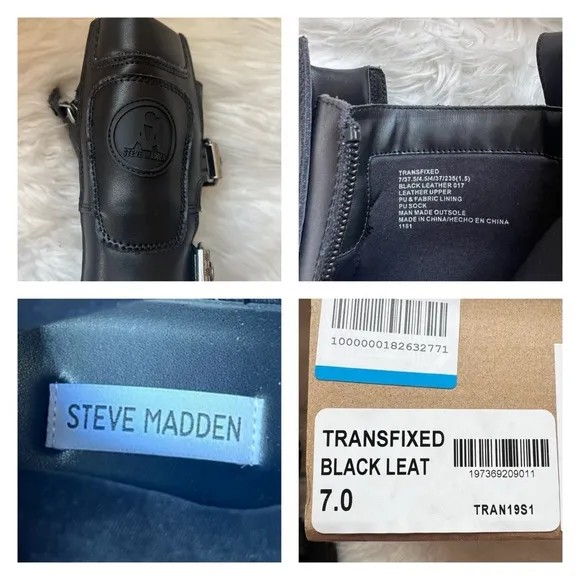New! STEVE MADDEN Transfixed Moto Combat Boots
