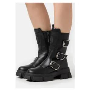 New! STEVE MADDEN Transfixed Moto Combat Boots