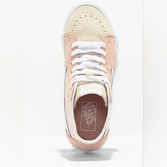 NEW Vans Sk8-Hi Tapered Stackform Peach Color block Platform Shoes
