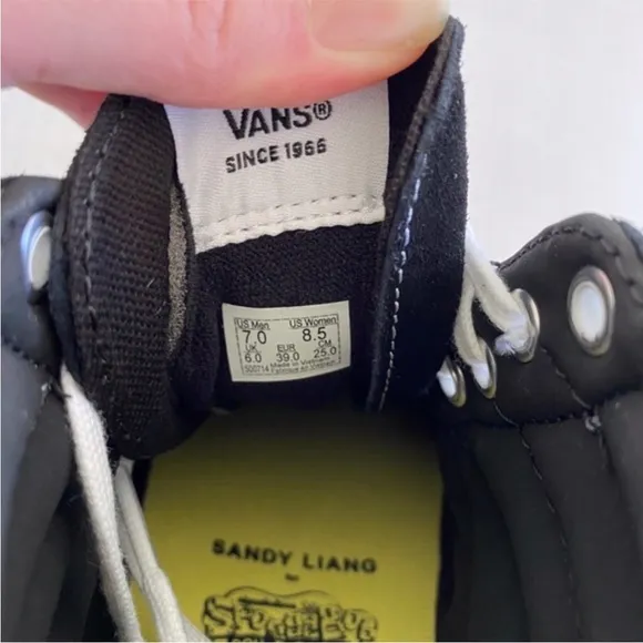 NEW Vans Spongebob Sandy Liang Sk8-Hi 38 DX Shoes Patchwork 7 Men / 8.5 Women
