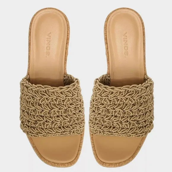 NEW VINCE CROCHET PLATFORM SANDALS