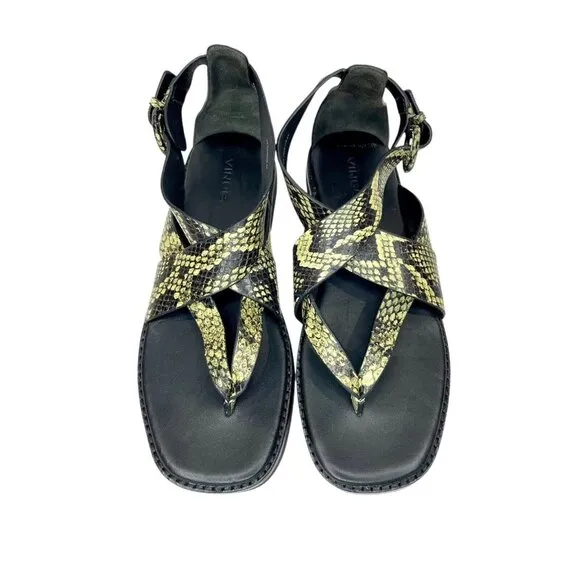 NEW VINCE Morris Boho Chic Leather Strappy Sandals US 7 M EUR 37 Retail $250