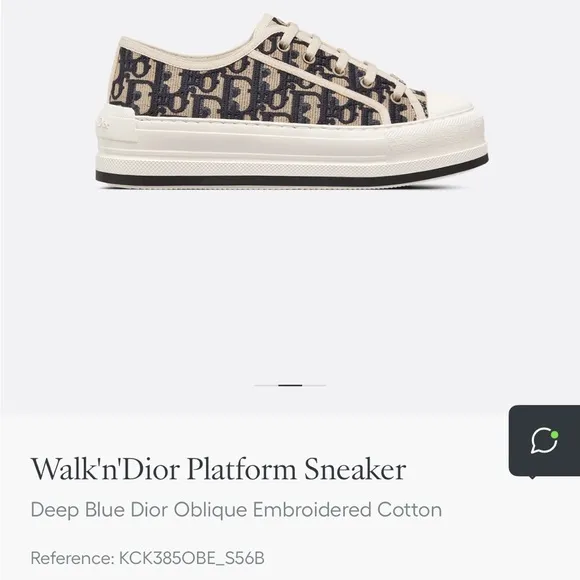 NEW Walk ‘n Dior platform sneaker (knock off)