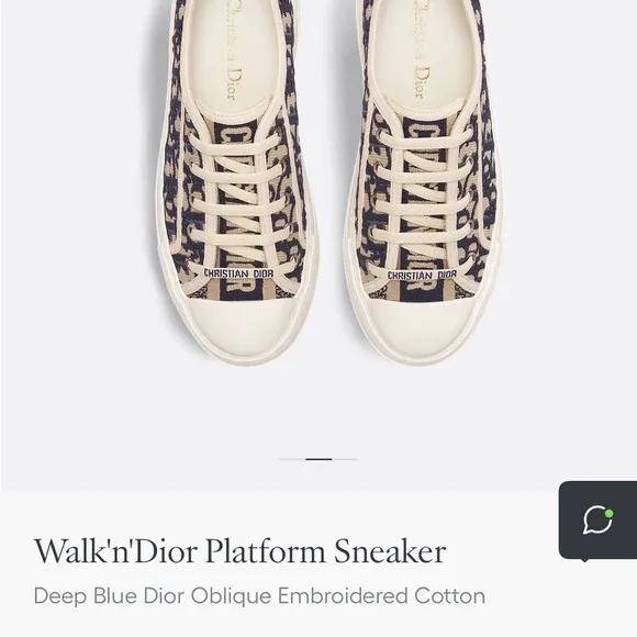 NEW Walk ‘n Dior platform sneaker (knock off)