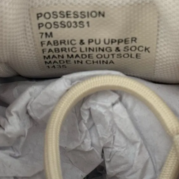 New Without Box  Steve Madden Possession Bone/Khaki Sneaker POSS0351 Women’s 7