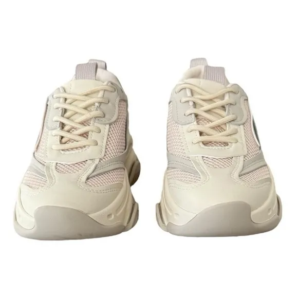 New Without Box  Steve Madden Possession Bone/Khaki Sneaker POSS0351 Women’s 7