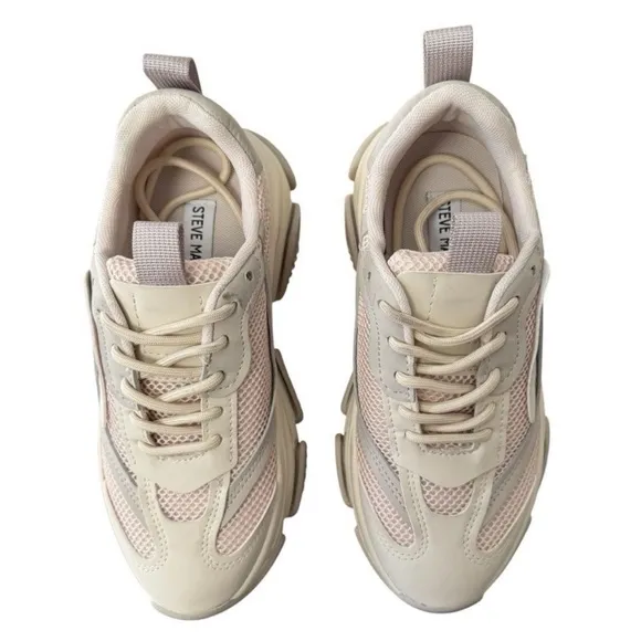 New Without Box  Steve Madden Possession Bone/Khaki Sneaker POSS0351 Women’s 7