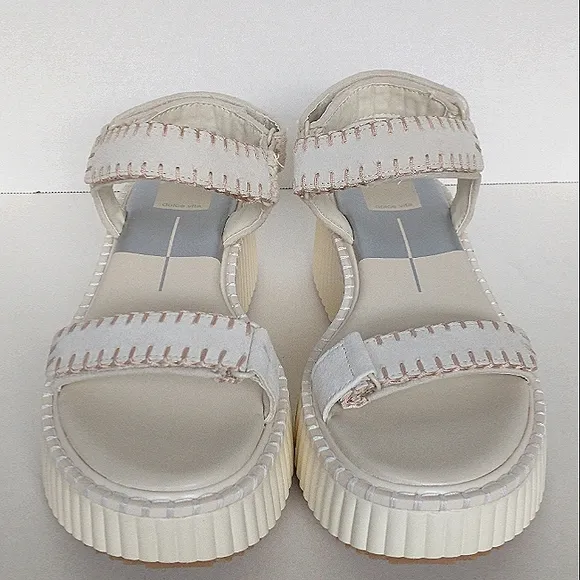 New w/o Box Dolce Vita Debra Leather/Suede Platform Strappy Sandals Size 8.5