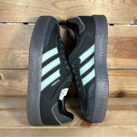 NEW Womens Multiple Sizes - Adidas Sambae “Core Black Haze Green” Shoes IE9110