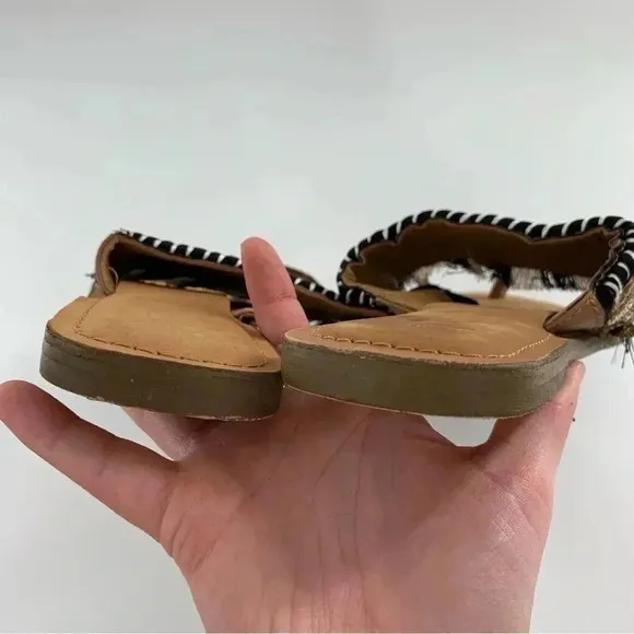 New Z&amp;L womens sandals size 40 brown black white boho festival