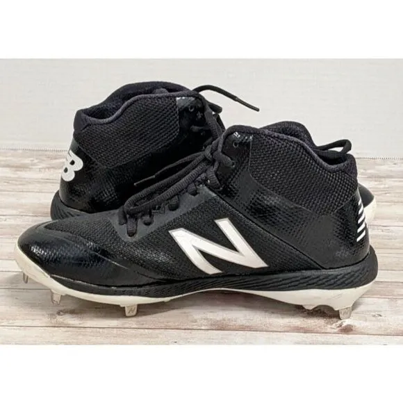 New Balance Mens Size 7 2E Black Data Driven Platform Baseball Shoes M4040BK4