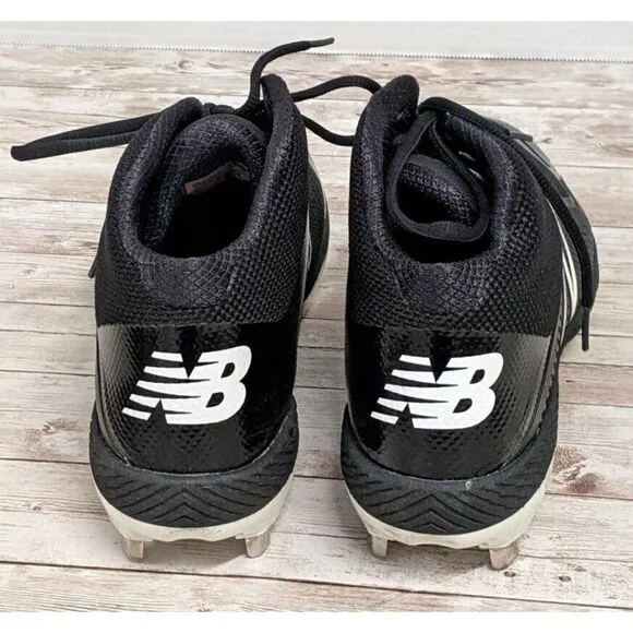 New Balance Mens Size 7 2E Black Data Driven Platform Baseball Shoes M4040BK4
