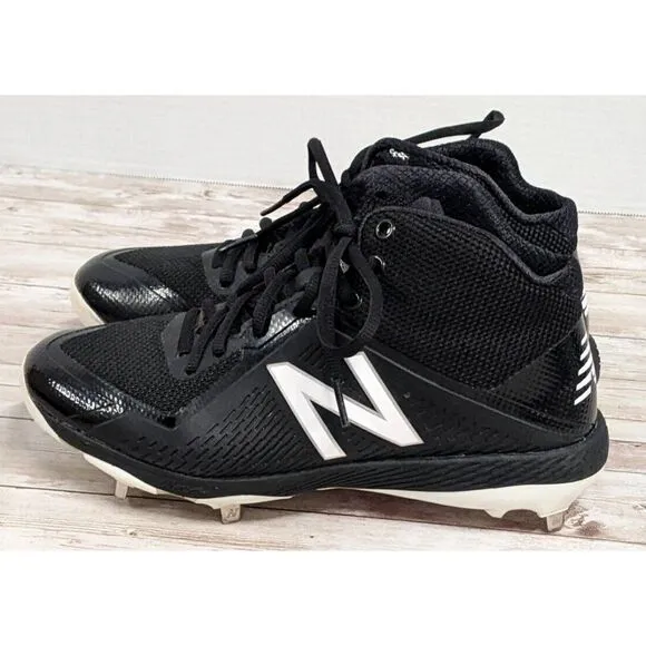 New Balance Mens Size 7 2E Black Data Driven Platform Baseball Shoes M4040BK4