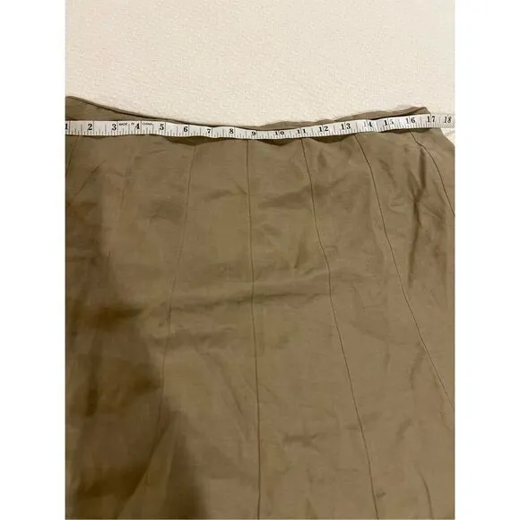 New Vintage Appraisal Plus Kahki a-line Maxi skirt 16W new old stock