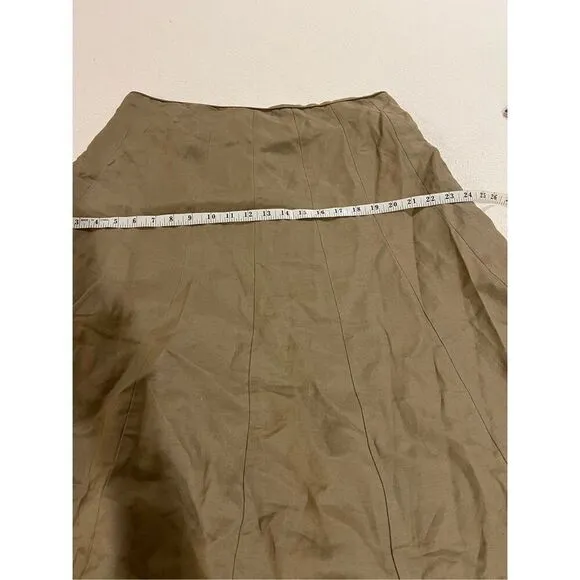 New Vintage Appraisal Plus Kahki a-line Maxi skirt 16W new old stock
