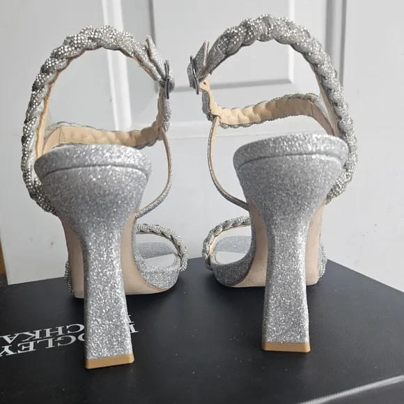 NIB* Badgley Mischka 'Fennel' Braided Spool Heel, Size 8.5