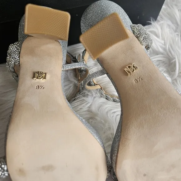 NIB* Badgley Mischka 'Fennel' Braided Spool Heel, Size 8.5