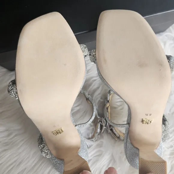 NIB* Badgley Mischka 'Fennel' Braided Spool Heel, Size 8.5