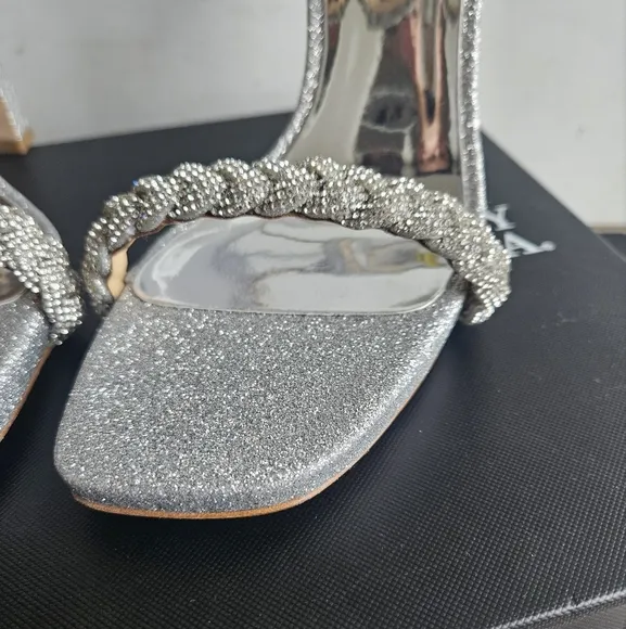 NIB* Badgley Mischka 'Fennel' Braided Spool Heel, Size 8.5