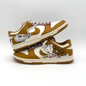 NIB NWT New Nike Dunk Low Retro Men's 10.5 Custom Green Day Dookie Shoes Kicks