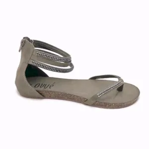 NIB Women’s Italian Leather Embellished Sandals Ankle Strap Size 40