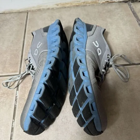 NICE ON Cloud X 2 Men's 9 Alloy Grey Niagara Blue Running Shoes 40.99038