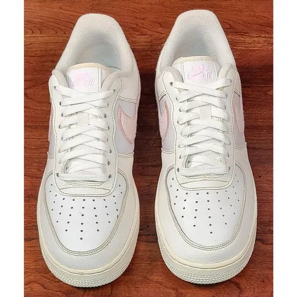 Nike Air Force 1 '07 Low Summit White Regal Pink Womens Sz 11 Sneakers DQ0826100