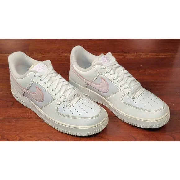 Nike Air Force 1 '07 Low Summit White Regal Pink Womens Sz 11 Sneakers DQ0826100