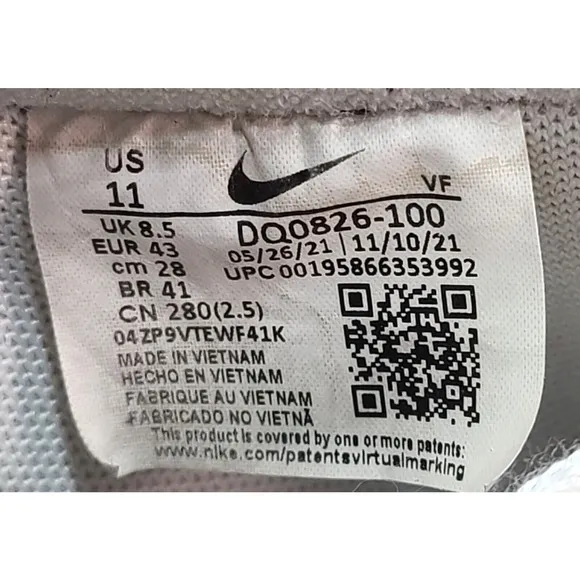 Nike Air Force 1 '07 Low Summit White Regal Pink Womens Sz 11 Sneakers DQ0826100