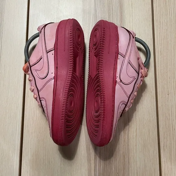Nike Air Force‎ 1 AF1 Custom “Red Velvet” Shoes DH2920-111 4Y