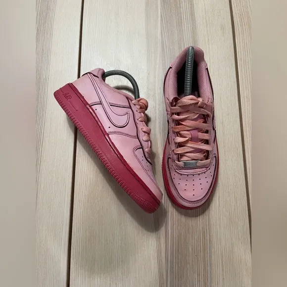 Nike Air Force‎ 1 AF1 Custom “Red Velvet” Shoes DH2920-111 4Y