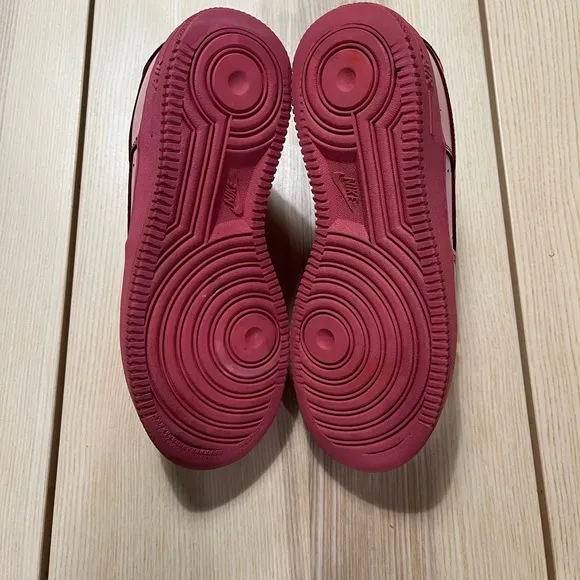Nike Air Force‎ 1 AF1 Custom “Red Velvet” Shoes DH2920-111 4Y