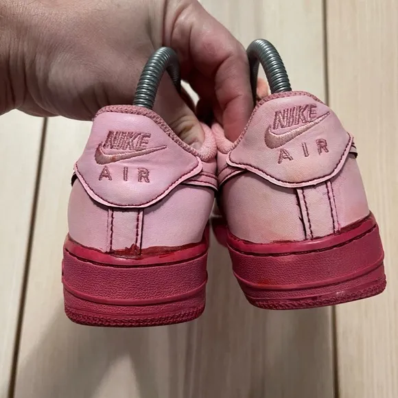 Nike Air Force‎ 1 AF1 Custom “Red Velvet” Shoes DH2920-111 4Y