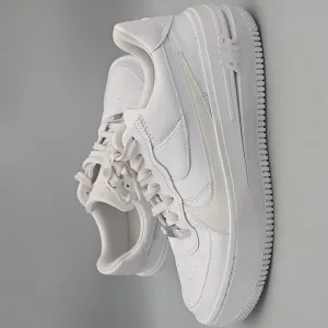 Nike Air Force 1 AF1 Platform PLT.AF.ORM Triple 8 White Leather Shoes DJ9946-100