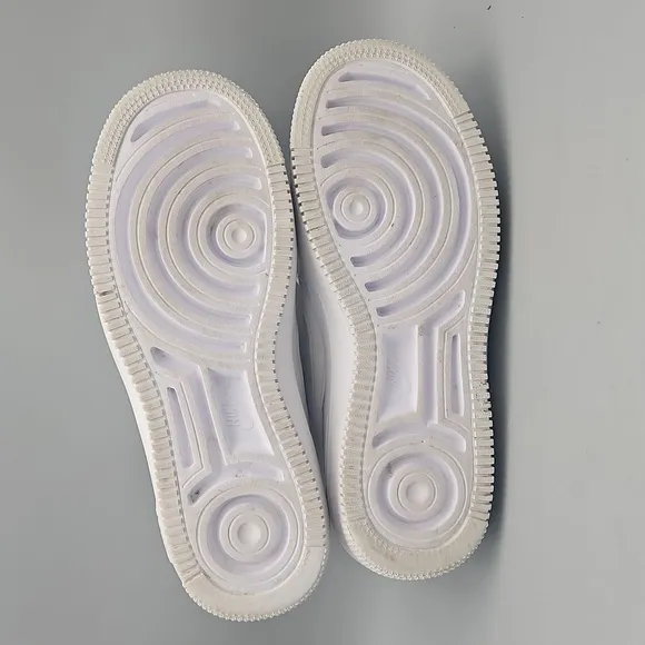 Nike Air Force 1 AF1 Platform PLT.AF.ORM Triple 8 White Leather Shoes DJ9946-100