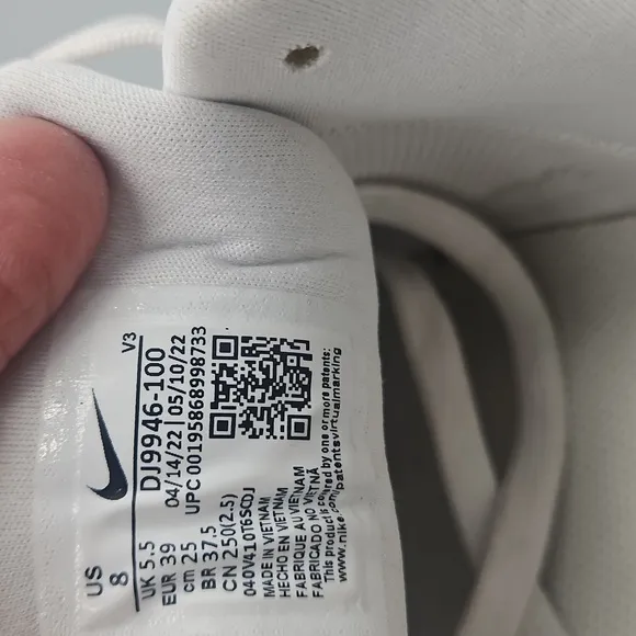 Nike Air Force 1 AF1 Platform PLT.AF.ORM Triple 8 White Leather Shoes DJ9946-100