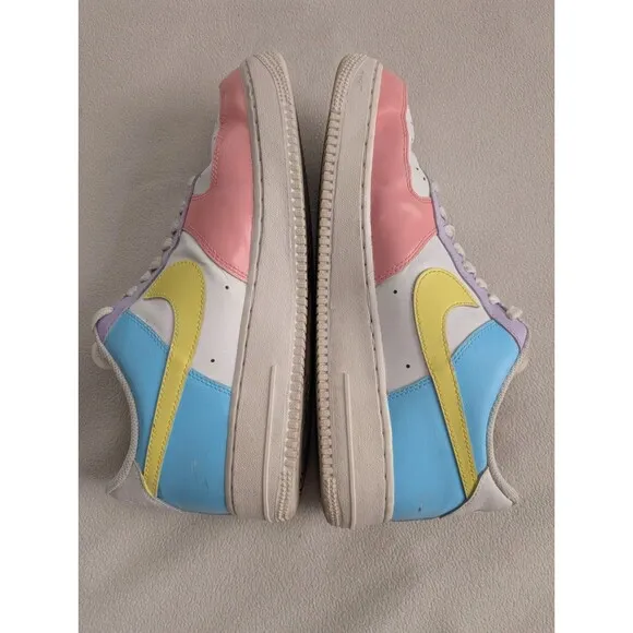 Nike Air Force 1 Custom Pastel Easter Shoes Green Blue Purple Pink Womens 12