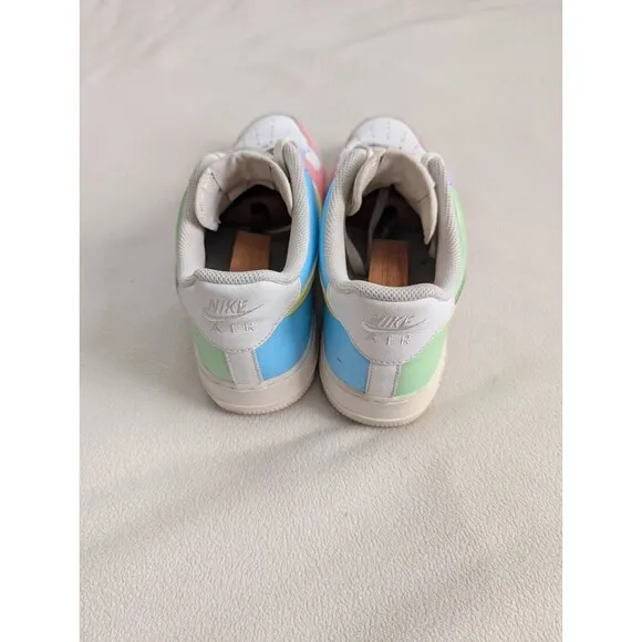 Nike Air Force 1 Custom Pastel Easter Shoes Green Blue Purple Pink Womens 12