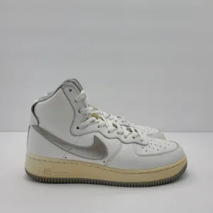 Nike Air Force 1 High Retro QS Men's White Silver 2015 743546-101 US Size 7.5