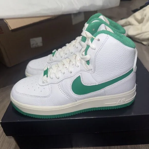 Nike Air Force 1 High Sculpt White Stadium Green DQ5007-100 Size 7