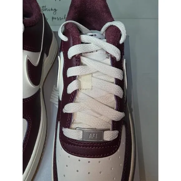 ⭐Nike Air Force 1 LV8 GS Sz 5y Big Kids Shoes New Night Maroon