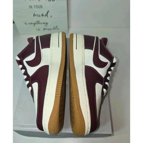 ⭐Nike Air Force 1 LV8 GS Sz 5y Big Kids Shoes New Night Maroon