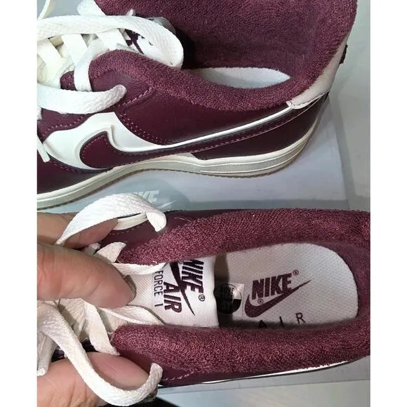 ⭐Nike Air Force 1 LV8 GS Sz 5y Big Kids Shoes New Night Maroon