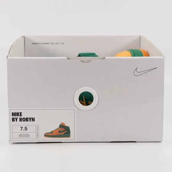 Nike Air Force 1 Mid by You ID Custom Miami Hurricanes DZ3639-900 size 7.5