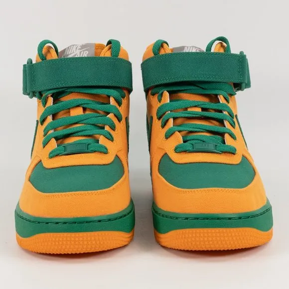 Nike Air Force 1 Mid by You ID Custom Miami Hurricanes DZ3639-900 size 7.5