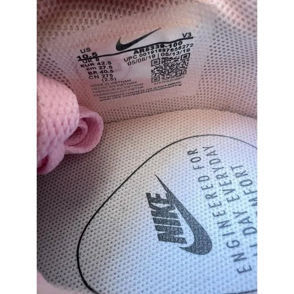 Nike Air Force 1 One Low Sage AR5339-100 Pink Red/pink Custom Women Sz 10.5 New