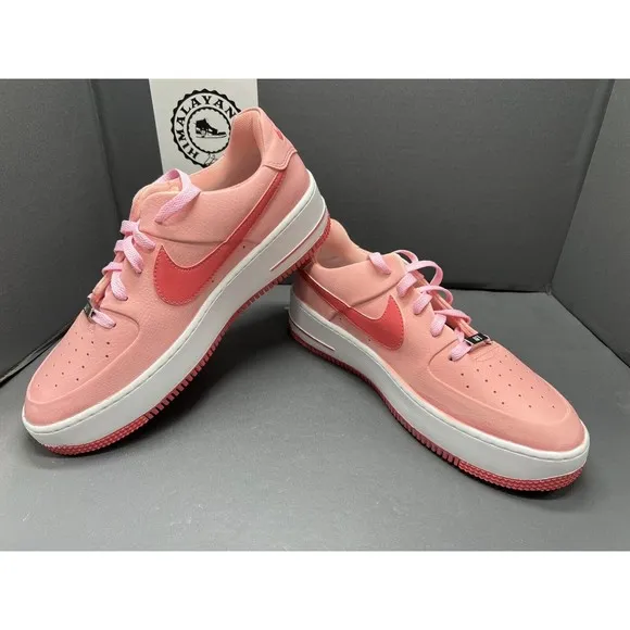 Nike Air Force 1 One Low Sage AR5339-100 Pink Red/pink Custom Women Sz 10.5 New