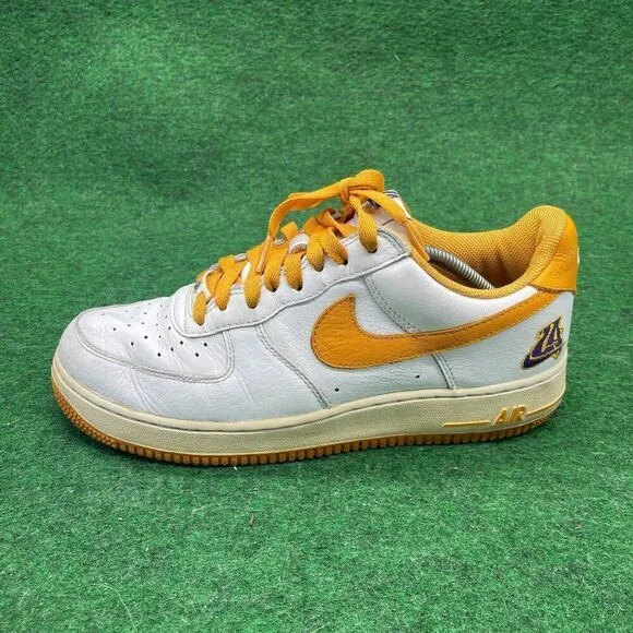 Nike Air Force 1 Retro Low Los Angeles White orange Men's Size 9
