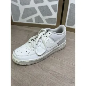 Nike Air Force 1 White Vast Grey Youth Sneaker 314219-134 Sz 5 Y Big Boys Girls
